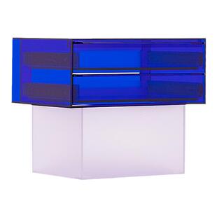 灰方亚克力悬浮床头柜小户型简约卧室床边小柜子家用创意储物抽屉