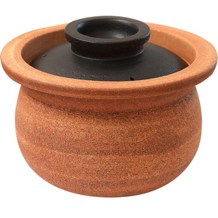 小葵川町屋 日本进口信乐烧耐高温陶土锅粗陶深型炖锅汤锅煲汤锅