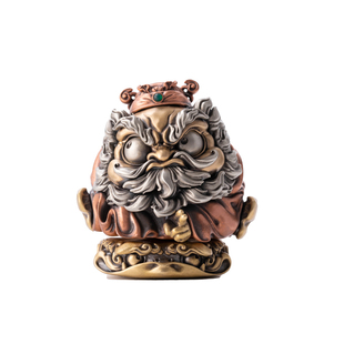 琢匠黑神话同题材钟馗工位摆件国风办公室桌面装饰品铜手把件