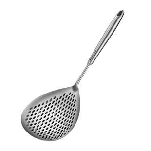 304不锈钢捞面漏勺食品级家用厨房一体成型捞饺子神器大号过滤网