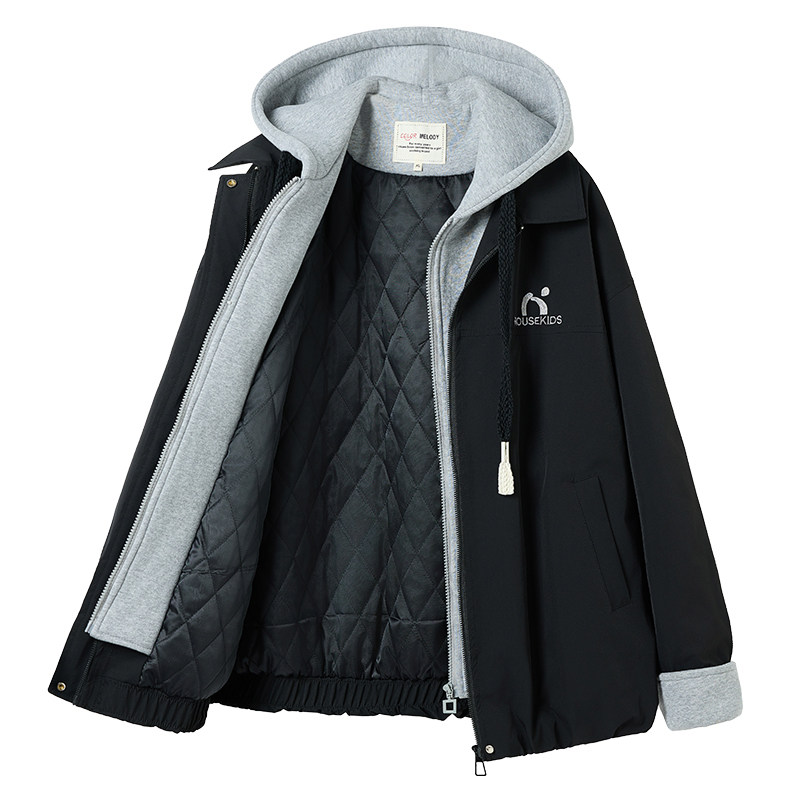 初中生棉衣外套秋装套装棉袄棉服