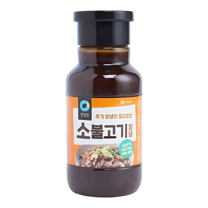 清净园牛肉腌肉汁280gx4件家庭实惠装韩式风味烹饪腌肉酱增香开胃