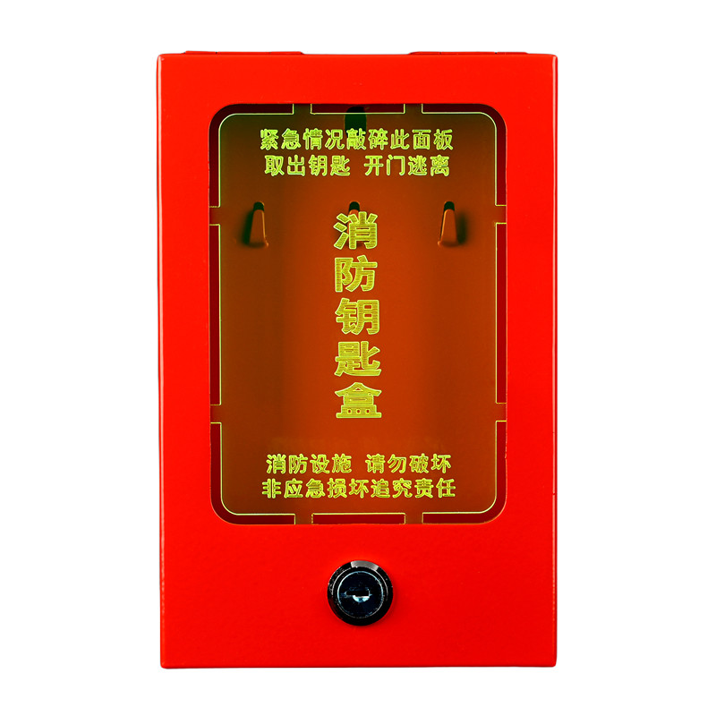 鹰击免钉消防钥匙盒钢板带锁箱