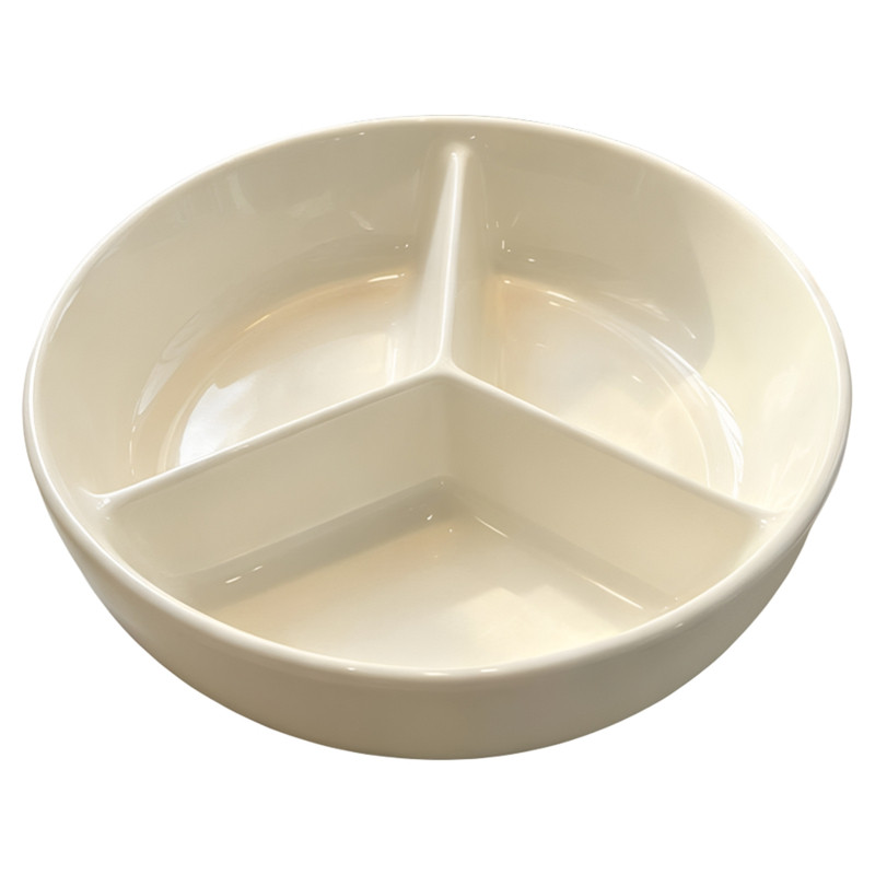 三分格蒸盘蒸笼家用宝宝儿童餐盘减脂盘子菜盘分餐盘一锅出调料盘