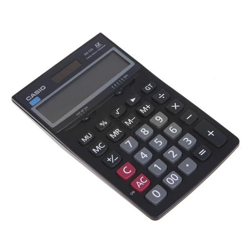 卡西欧计算器中号太阳能财务办公会计大按键计算机AX-12S/AX-120S