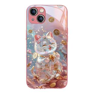 适用苹果15pro手机壳iphone13/16招财猫14promax新款17/12mi高级感11发财xsmax暴富x/xr可爱8全包7plus玻璃6s