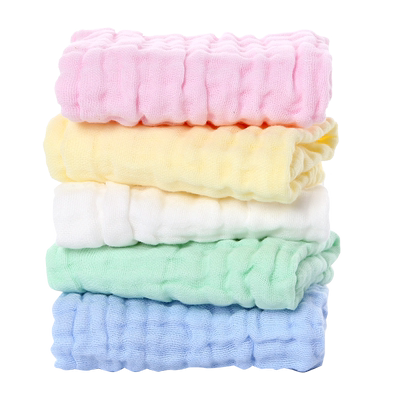 婴儿口水巾纯棉纱布毛巾洗脸小方巾