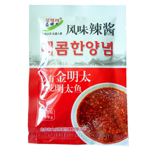 头道金明太风味辣酱延边特产美食明太鱼蘸料 真味棒鱼料 超辣过瘾