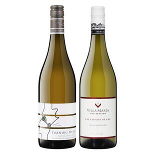 【自营】新西兰进口回首庄园+新玛利长相思干白葡萄酒750ml 2瓶装