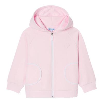 Jacadi亚卡迪法国女童棉质连帽卫衣2025春秋新款开衫外套2041424