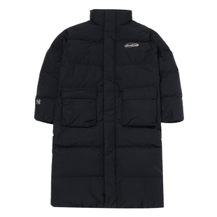 【自营】MLB 男女长款羽绒服冬季宽松保暖运动休闲外套3ADJB1756