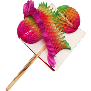 民俗工艺品传统儿时怀旧玩具纸翻花折叠彩色七十二变纸花摆件布置