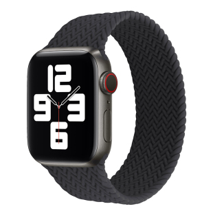 适用iwatch表带ultra3单圈编织纹s9苹果手表11表带se3硅胶软s9运动applewatchs10表带9代8男40mm45新款s7女生