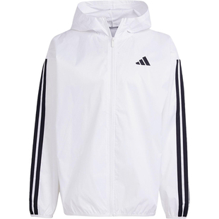 Adidas/阿迪达斯官方正品25春季新款男士梭织三条纹外套JF3682