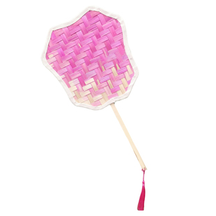 竹条竹编扇子手工DIY材料包学生幼儿园团建活动月亮船竹马风筝