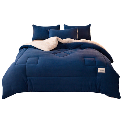 冬被棉被加厚保暖全棉冬被羊羔绒