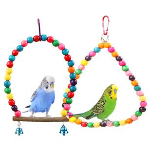 鸟用秋千爬梯玩具梯子装饰鹦鹉虎皮玄凤专用耐啃咬攀爬新年