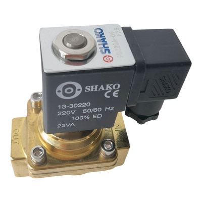 PU220A-04新恭SHAKO电磁阀二位二通换向阀气动控制元件全铜现货