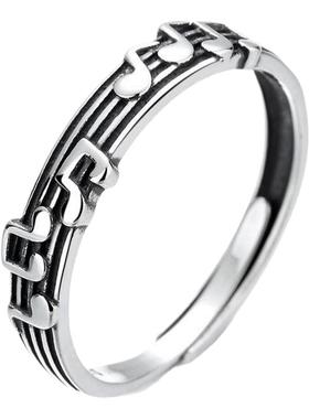 diy音符五线乐谱戒指男女文系少