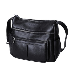 妈妈包包女士2025新款真皮大容量中年单肩斜挎包女款多层简约大包