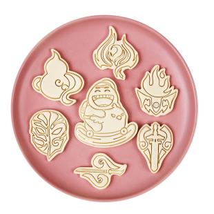 黄鸡大笑饼干模具剑网三周边猪头冰淇淋唐门五毒教按压烘焙工具