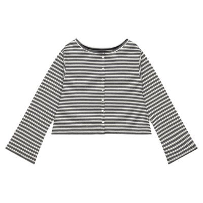 LOWRYS FARM针织衫女2026春季新款条纹短款多穿法开衫660723