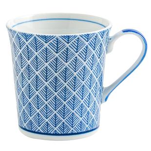 日系进口青花瓷釉下彩马克杯牛奶早餐下午泡茶把手杯子家用办公桌