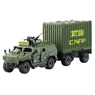 适用于乐高军事人仔积木特警特种兵警察悍马猛士装甲车拼装玩具