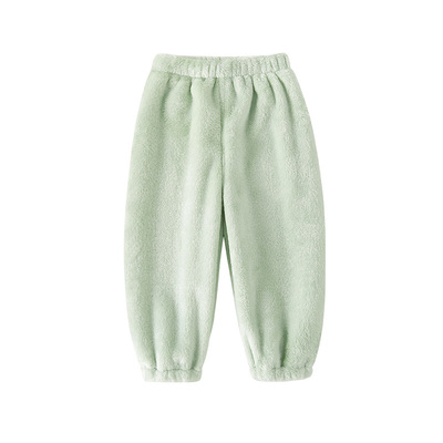 儿童睡裤秋冬暖暖裤加绒加厚