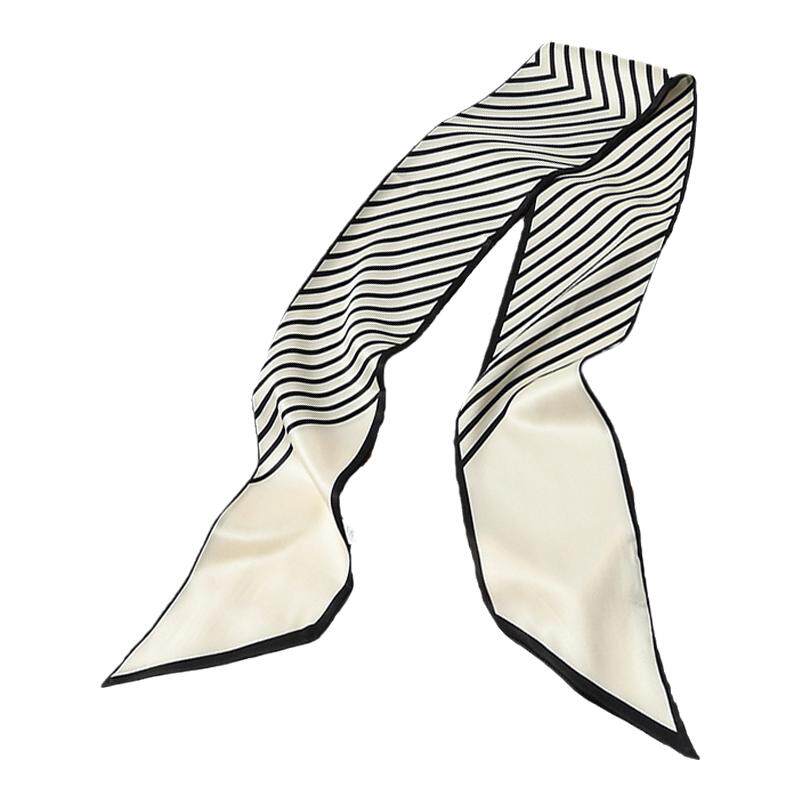 OL法式条纹小丝巾长条方巾女百搭春秋季细窄装饰衬衫飘带绑包绑发