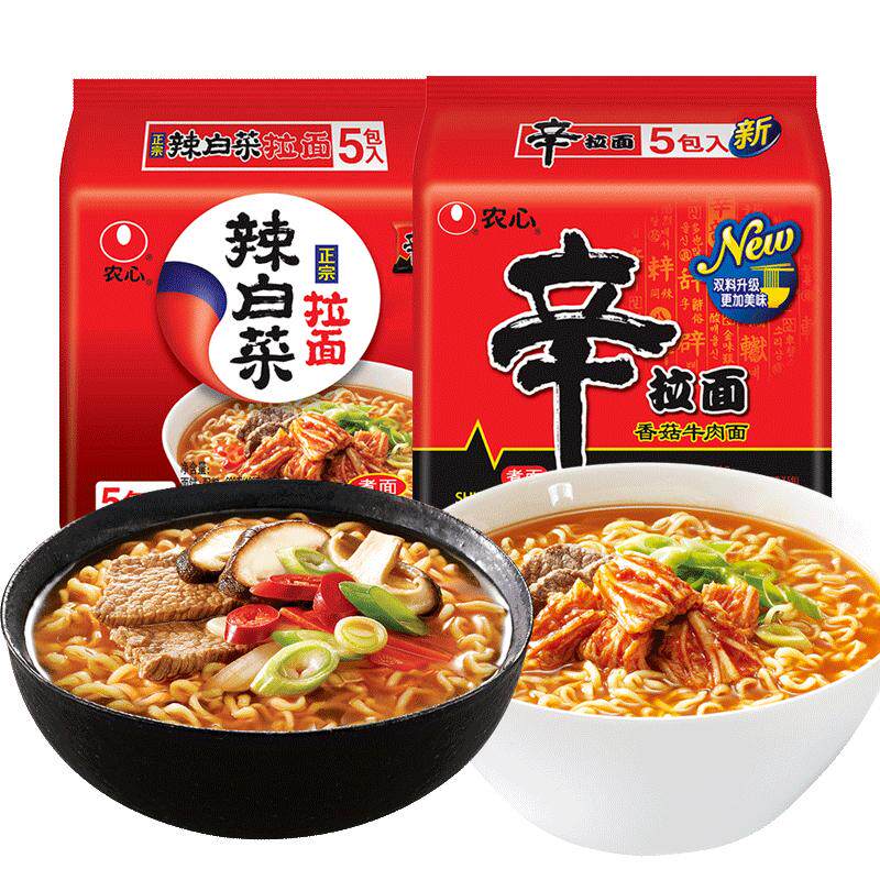 农心辣白菜辛拉面袋装