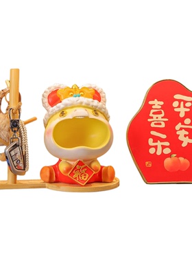 马年新品大嘴小福马收纳摆件乔迁