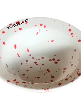 BRIDGE.CAT陶瓷釉下彩猫狗碗
