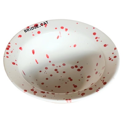 BRIDGE.CAT陶瓷釉下彩猫狗碗