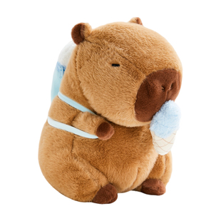 伶俐正版卡皮玩偶西瓜雪糕巴拉水豚毛绒公仔挂件抱睡女孩生日礼物