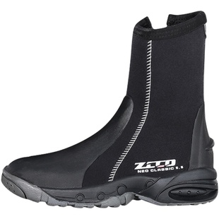 ZCCO 潜水鞋深潜靴溯溪鞋高帮厚防割防滑水域救援浮潜装备涉水5mm