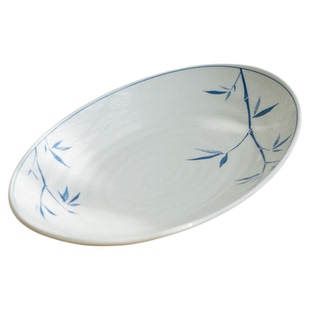 肆月陶瓷鱼盘中式盘子大号家用鱼菜盘长盘子菜盘子高颜值家用餐具