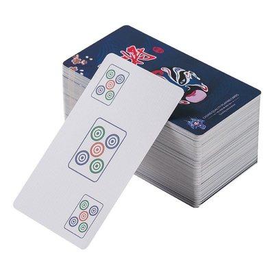 纸牌麻将防水磨砂塑料麻将扑克牌