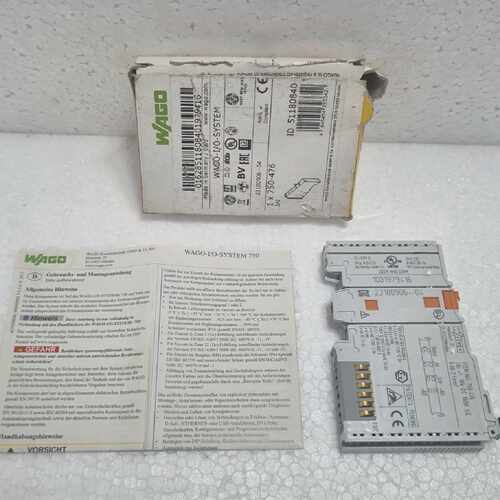 Wago 750476 2Channel Analog Eingang Modul 2AI 10V Dc 16Bit S
