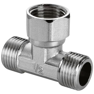 全铜加厚活接三通弯头直接斐格