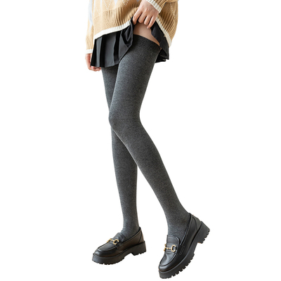 过膝长筒保暖棉硅胶防滑加长袜子