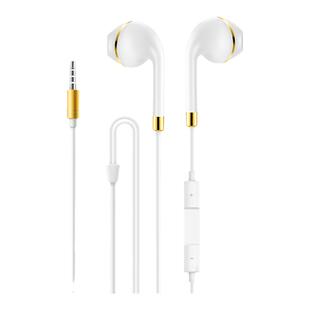 P15重低音金边彩色入耳式立体声耳机有线音乐水晶盒线控手机耳机