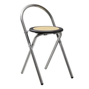 三梦藤编椅子2026新款餐椅家用中古风岛台椅子可折叠吧椅餐桌椅子