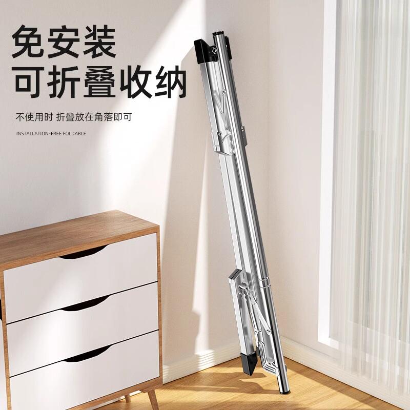 晾衣架落地折叠家用卧室阳台晒衣架婴儿晾衣服挂架晾衣杆租房伸缩