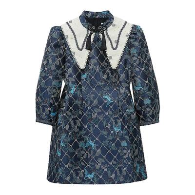 LULUALWAYS盘扣流苏元素连衣裙