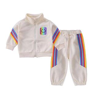 女童春装长袖运动卫衣套装2026新款儿童春秋外套女宝宝时髦洋气潮