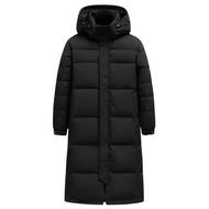 鸭鸭男士羽绒服可拆帽长款外套