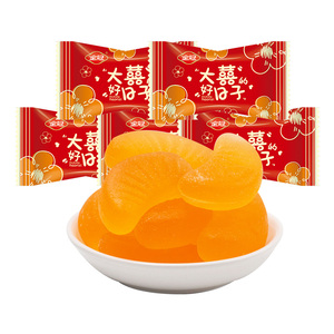 金冠橘子软糖500g散称糖果大喜的日子结婚喜糖婚糖小零食糖果批发