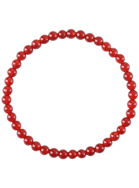 天然红玛瑙蛇年红绳本命年手链女玉髓红色宝石手串水晶极细小米珠