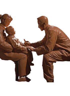 室内军人部队玻璃钢展厅艺术品